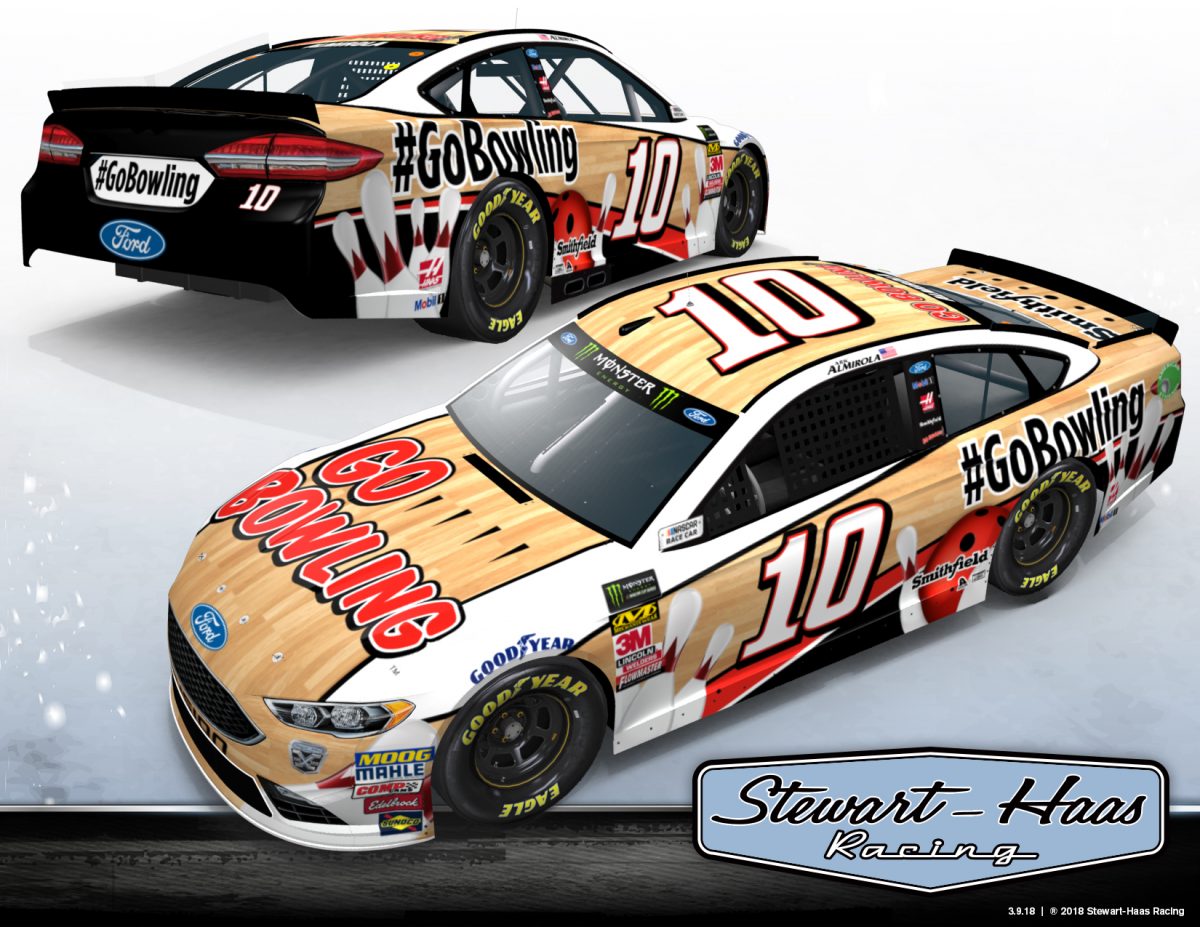 Go Bowling Going Racing; Consumer-Facing Brand of Bowling Industry Strikes Partnership with Stewart-Haas Racing