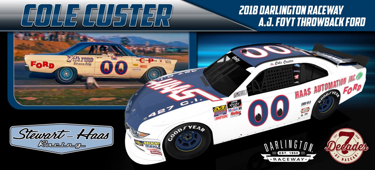 Cole Custer Pays Tribute to A.J. Foyt with Throwback Paint Scheme for Darlington