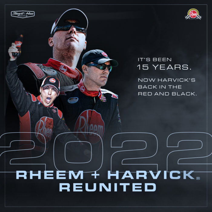 Rheem Reunites with Harvick in 2022